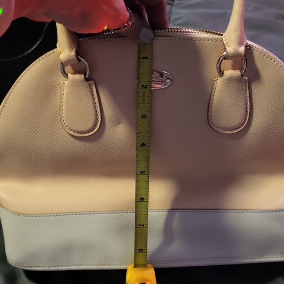 Coach Two-Tone Leather Satchel - Picture 7 of 8